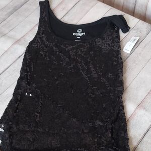 Old Navy Black Sequin Women's Top